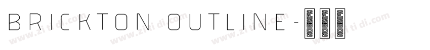 Brickton Outline字体转换